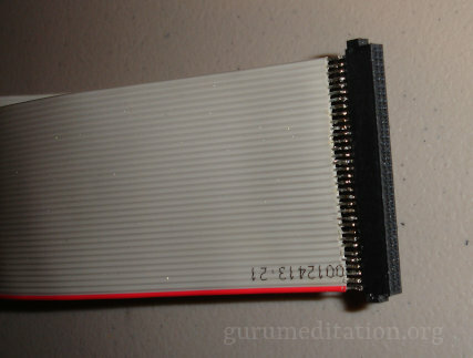 34-pin floppy cable to PCMCIA header connector