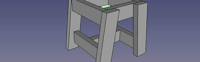 Motorcycle stand 3D CAD view