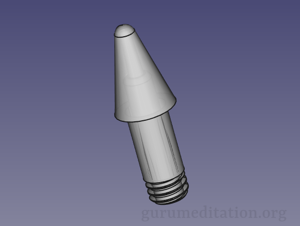 3D printed tip for Apple iPad Pencil clones