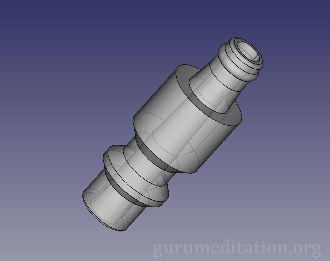 3D printed NPT Industrial to tube couplings